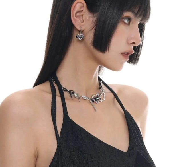 Heart Leather Necklace Cheap - Image 3