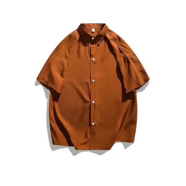 Classic Short Sleeve Button-Up Shirt Online - Image 5