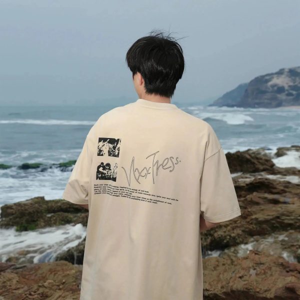 Printed Cotton Short-Sleeved T-Shirt For Discount - Image 3