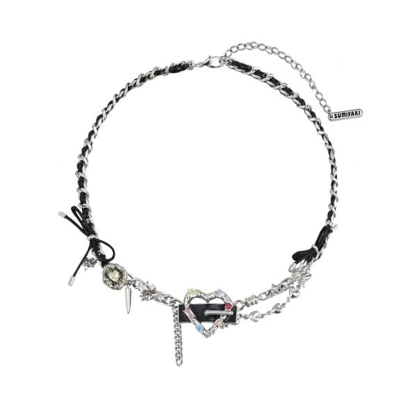 Heart Leather Necklace Cheap - Image 2