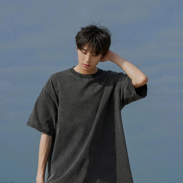 Washed Oversize Short Sleeve Pullover Supply - Image 2