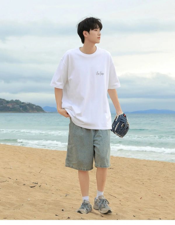 Printed Cotton Short-Sleeved T-Shirt For Discount - Image 4