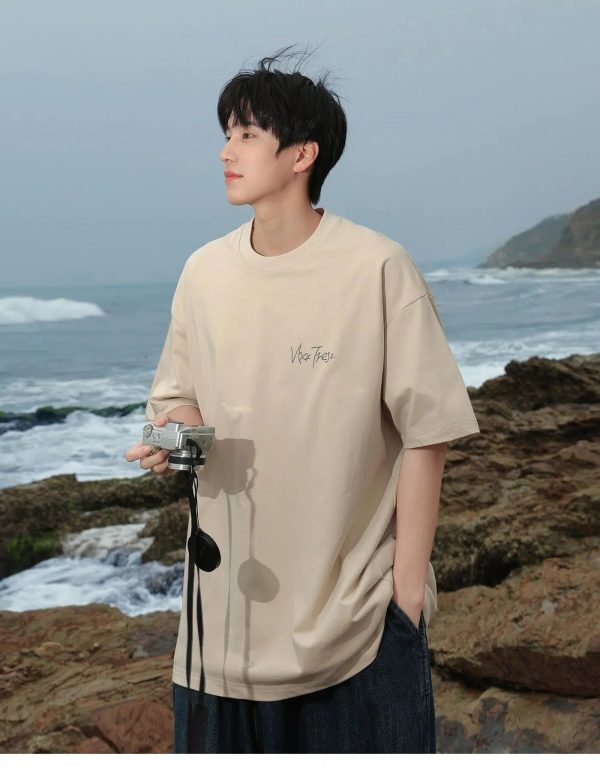 Printed Cotton Short-Sleeved T-Shirt For Discount - Image 5
