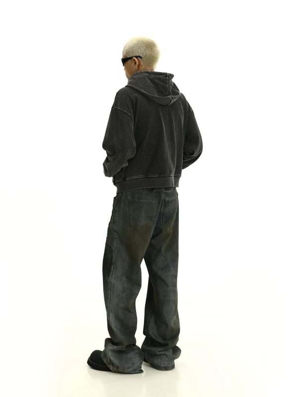Front Pockets Zip-up Hoodie Online now - Image 4