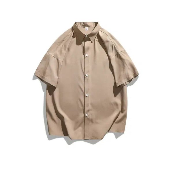 Classic Short Sleeve Button-Up Shirt Online - Image 4