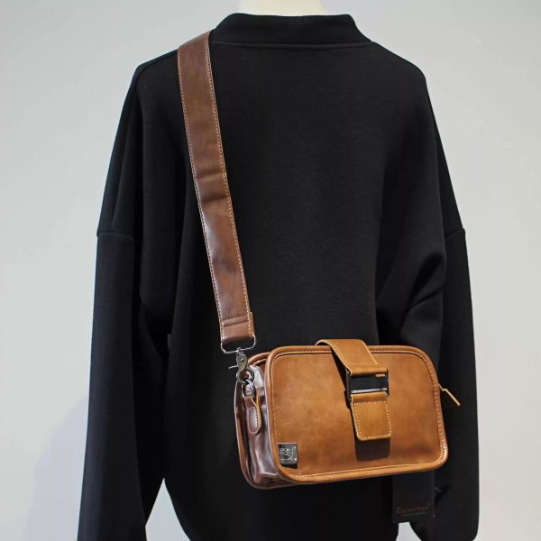 Versatile Leather Crossbody Bag Discount - Image 4