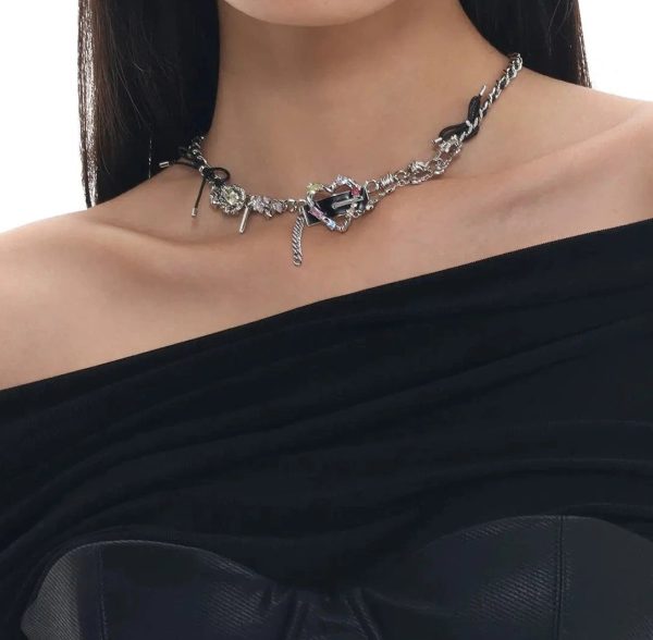 Heart Leather Necklace Cheap