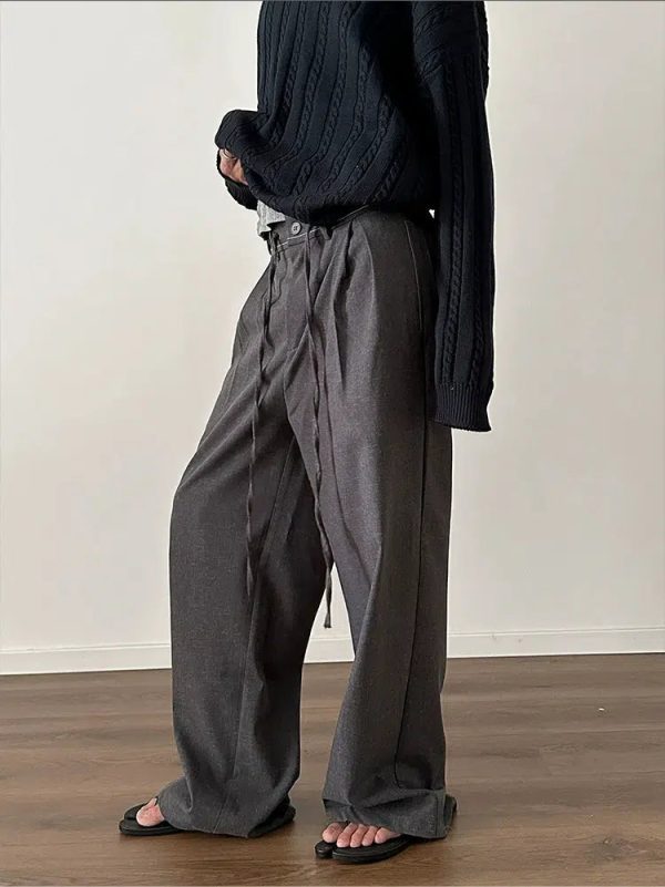 Wide-leg Pleated Pants Online now - Image 5