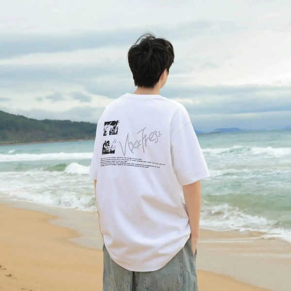 Printed Cotton Short-Sleeved T-Shirt For Discount - Image 2