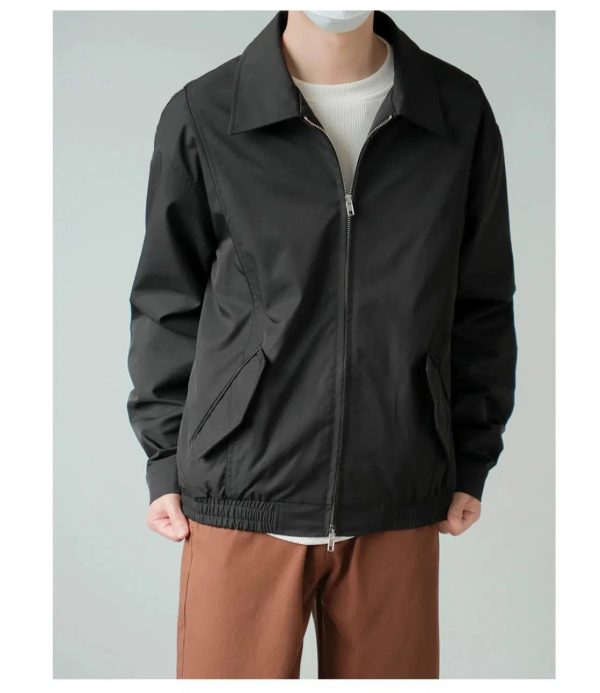 Black Lightweight Zip Jacket Hot on Sale - Image 2