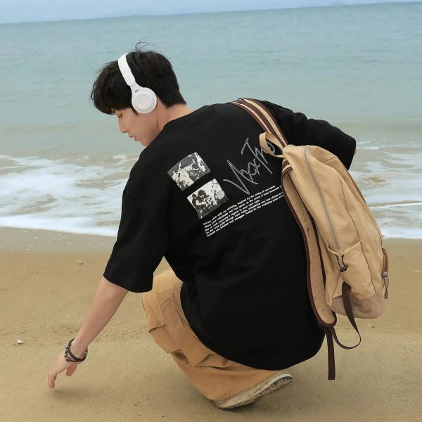 Printed Cotton Short-Sleeved T-Shirt For Discount