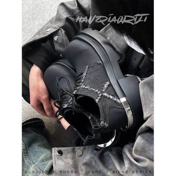 Iron Plate Denim Stitching Shoes Sale