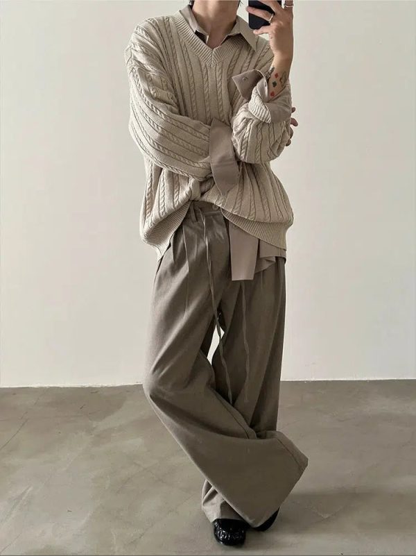 Wide-leg Pleated Pants Online now - Image 3