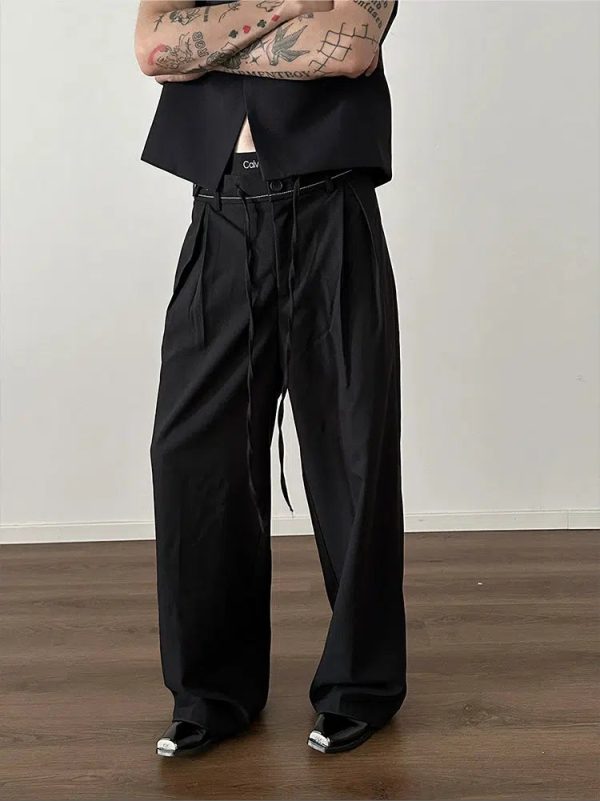 Wide-leg Pleated Pants Online now - Image 2