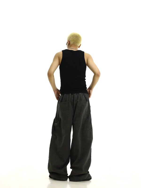 Retro Relaxed Fit Wide-Leg Pants on Sale - Image 5