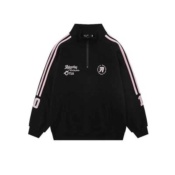 Half-zip Pullover Sweatshirt Hot on Sale - Image 3