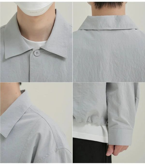 Oversized Shirt with Drawstring Hem Discount - Image 5
