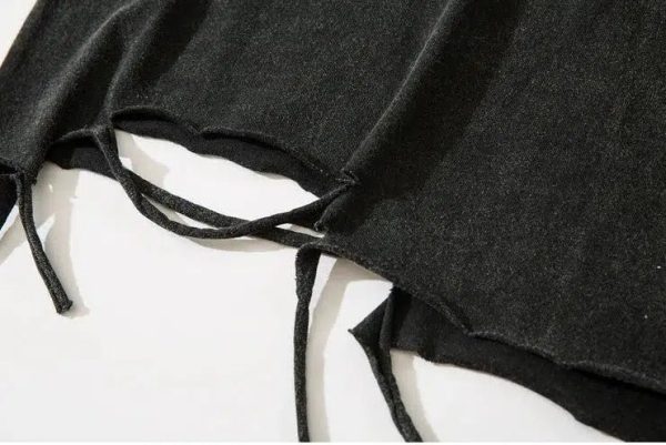Necklace Washed Tattered Short-sleeved T-shirt Hot on Sale - Image 5