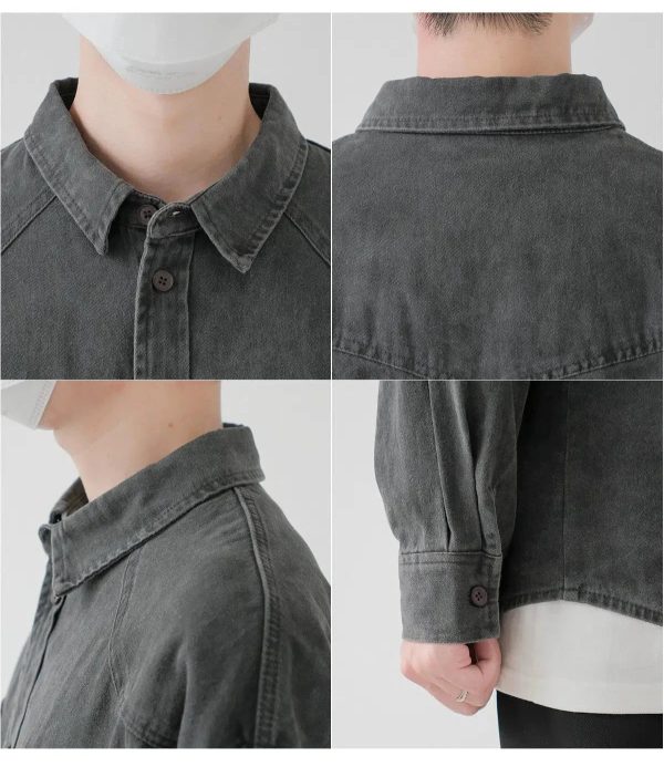 Casual Button-up Shirt with Pockets For Sale - Image 5