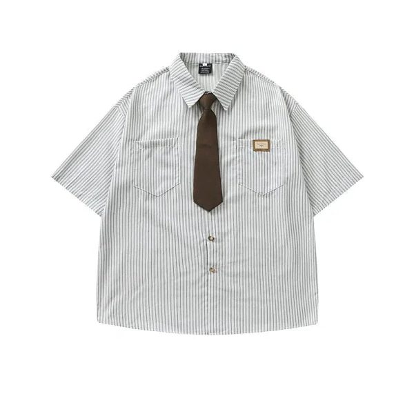 Short Sleeve Striped Shirt Sale - Image 3