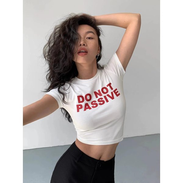 High Waist Short T-shirt Hot on Sale