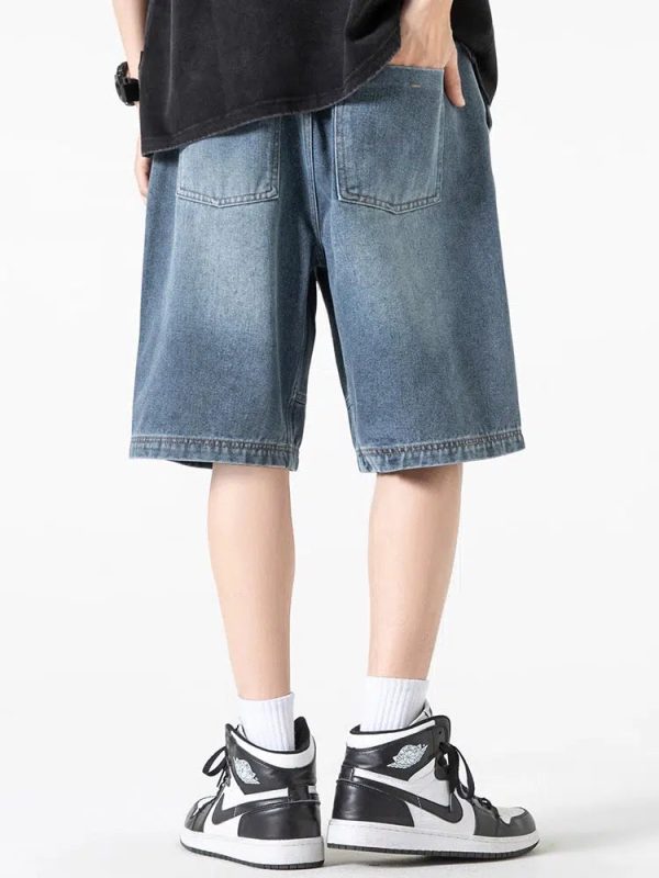 Drawstring Denim Shorts Cheap - Image 4