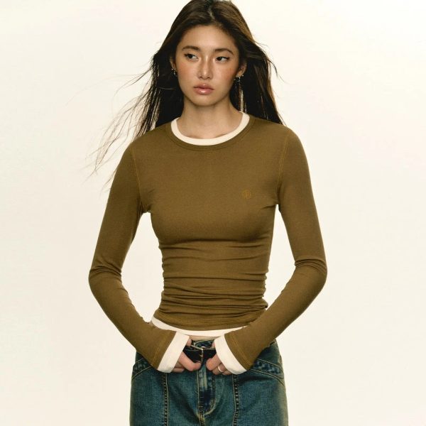 Classic Long Sleeve Crew Neck Pullover Sale - Image 2