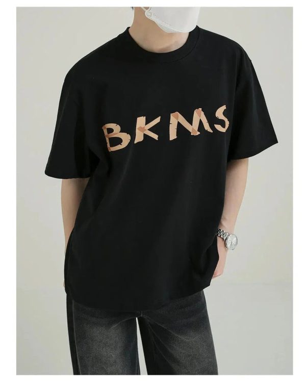 BKMS Graphic Print Short-sleeved T-shirt on Sale - Image 2