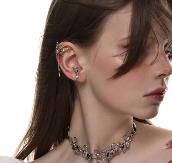 Butterfly Tassel Ear Clips on Sale - Image 5