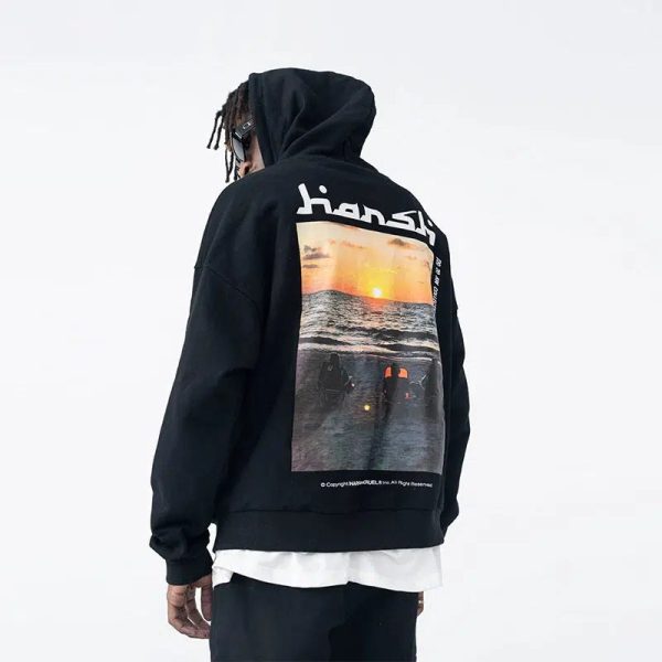 Scenic Sunset Graphic Hoodie on Sale - Image 2