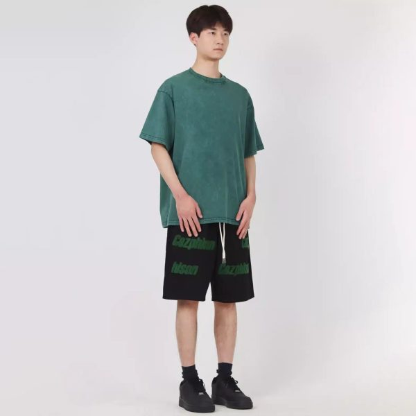 Embroidered Logo Printed Shorts Online Sale - Image 5