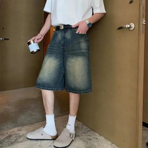 Loose-fit Denim Shorts For Discount - Image 4