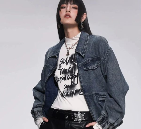 Slim Graffiti Bottoming Shirt Hot on Sale - Image 2