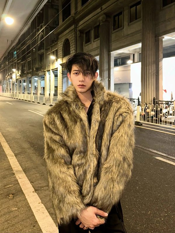 High-end Lapel Fur Coat Fashion