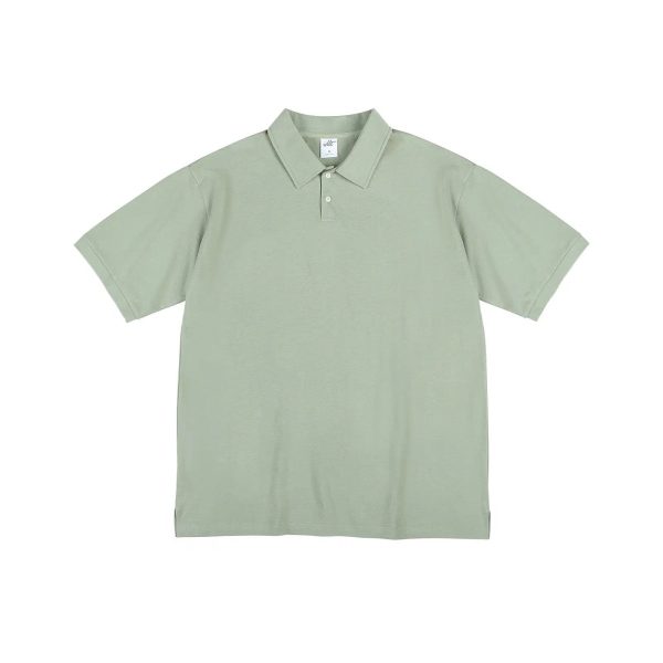 Short-sleeved Lapel Polo Shirt Online now - Image 3