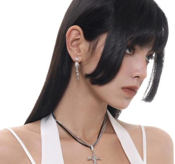 Pearl Tassel Earrings Discount - Image 4