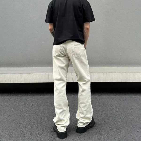 Lightweight Slim-fit Straight-leg Jeans For Sale - Image 2
