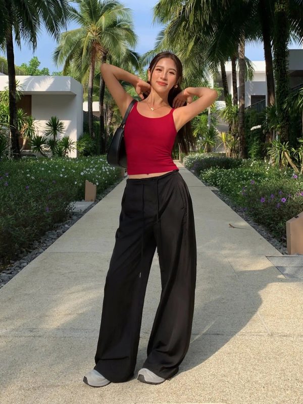 Casual Wide-leg Cargo Pants Online Sale - Image 3