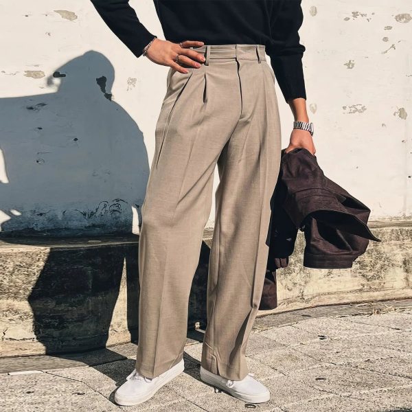 High-Waisted Drape Suit Pants For Sale
