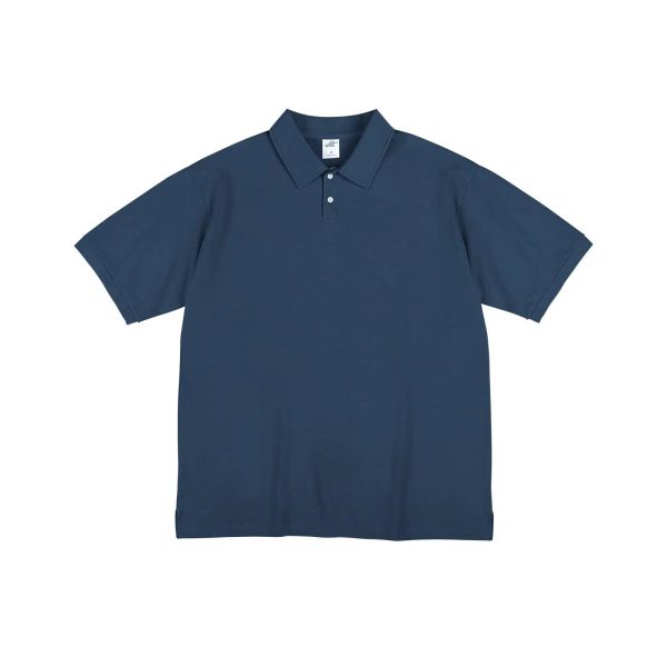 Short-sleeved Lapel Polo Shirt Online now - Image 5