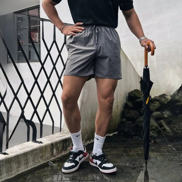 Quick-drying Drawstring Elastic Shorts Hot on Sale - Image 3