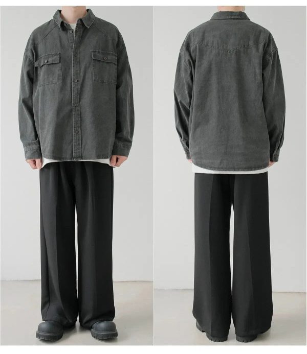 Casual Button-up Shirt with Pockets For Sale - Image 4