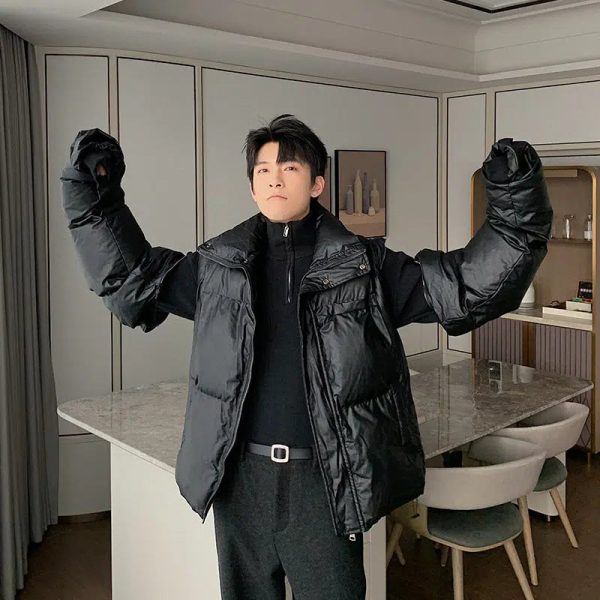 Removable Sleeves Cotton Padded Coat on Sale