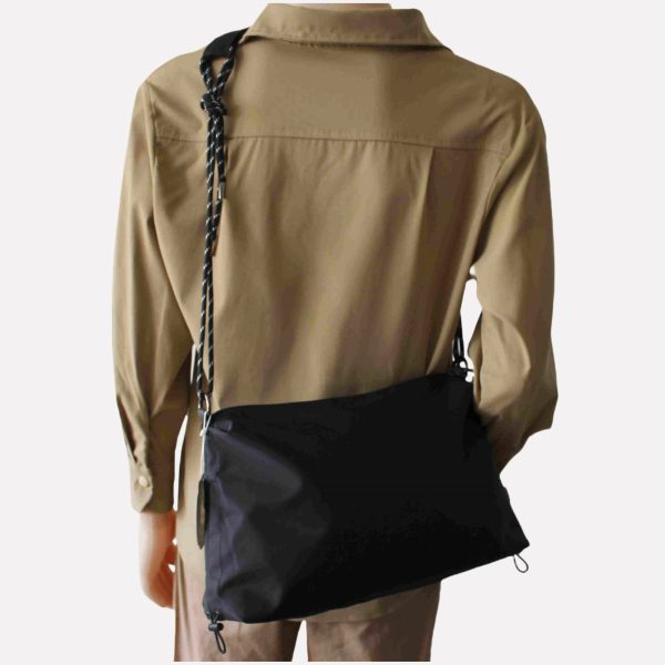 Black Canvas Shoulder Bag Discount - Image 3