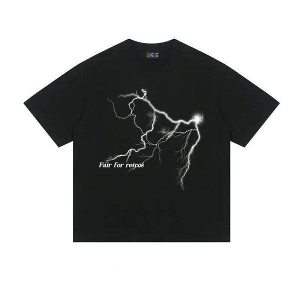 Lightning Print T-shirt For Discount