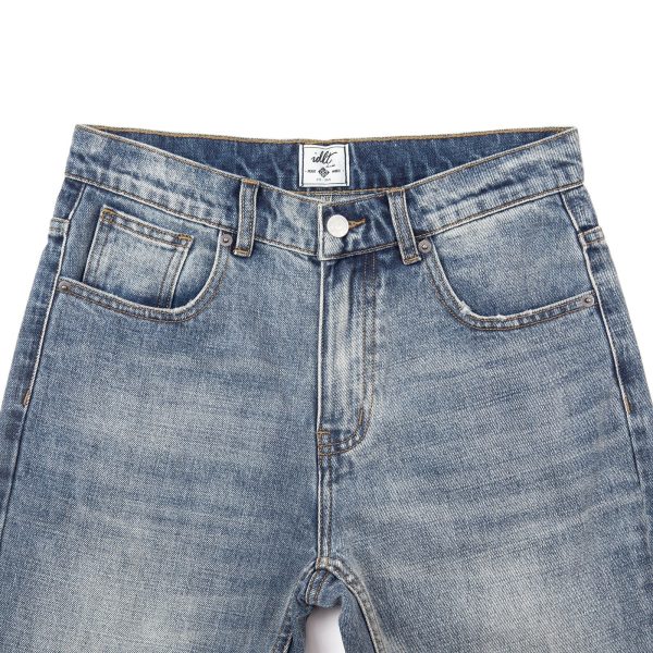 Slim Fit Washed Denim Jeans For Cheap - Image 3