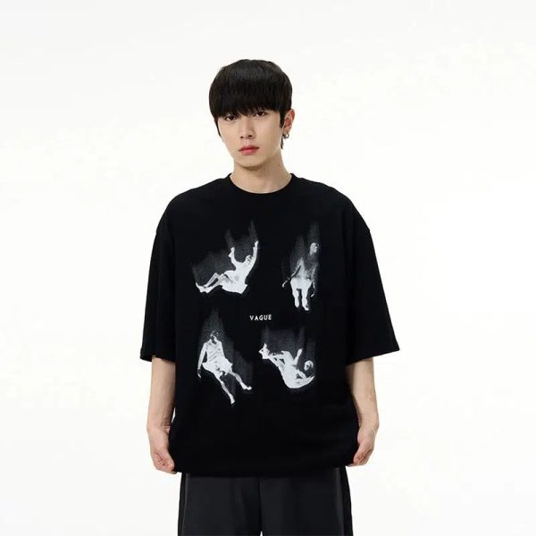 Silhouette Print T-shirt For Cheap
