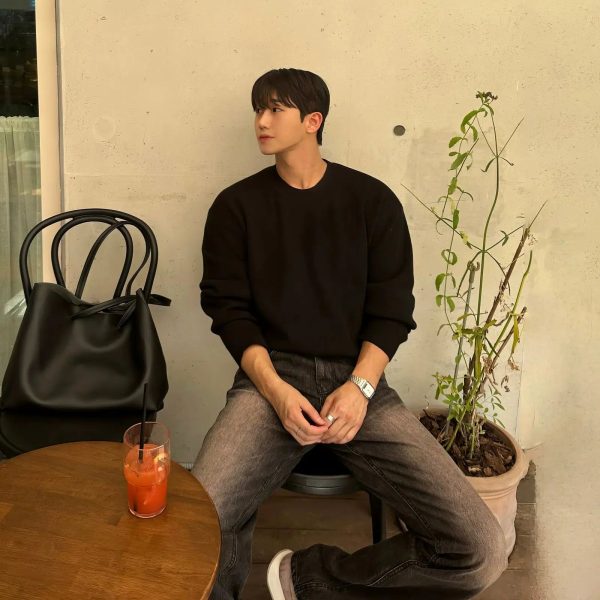 Pleated Crew Neck Bottoming Sweater For Cheap - Image 2