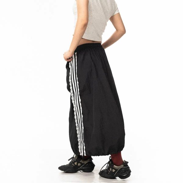 Athletic Maxi Skirt with Side Stripe Detailing Sale - Image 2