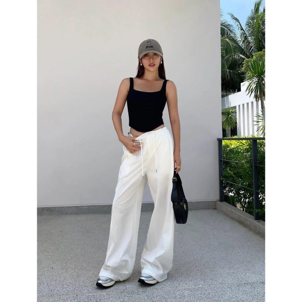 Casual Wide-leg Cargo Pants Online Sale - Image 5